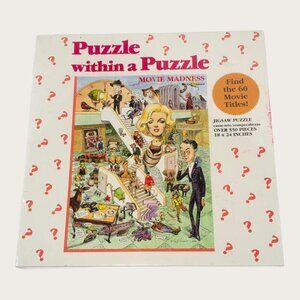 Movie Madness Jigsaw Puzzle By Gil Eisner 550+ Pieces New Sealed